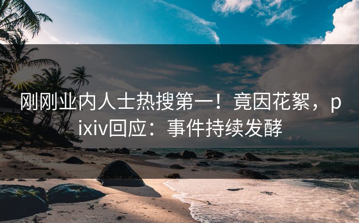 刚刚业内人士热搜第一！竟因花絮，pixiv回应：事件持续发酵